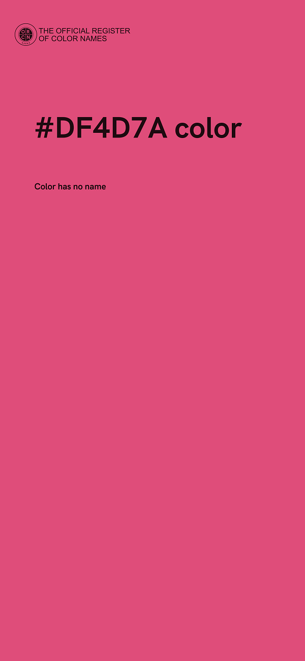 #DF4D7A color image