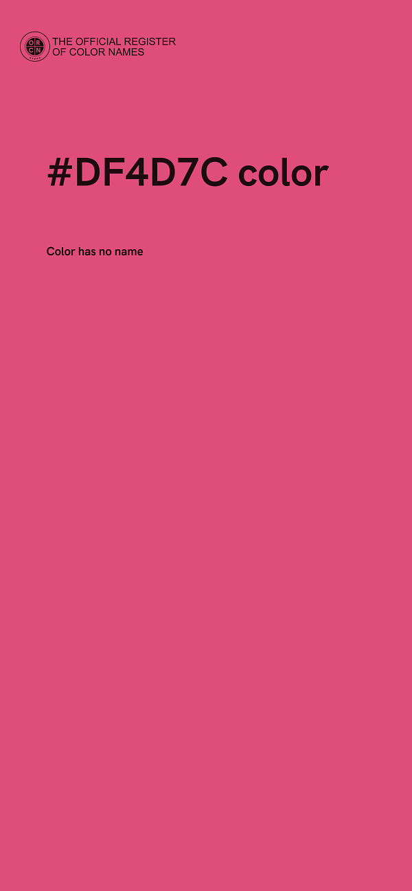 #DF4D7C color image