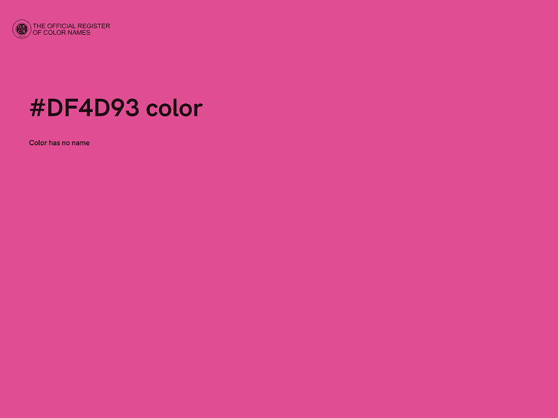 #DF4D93 color image