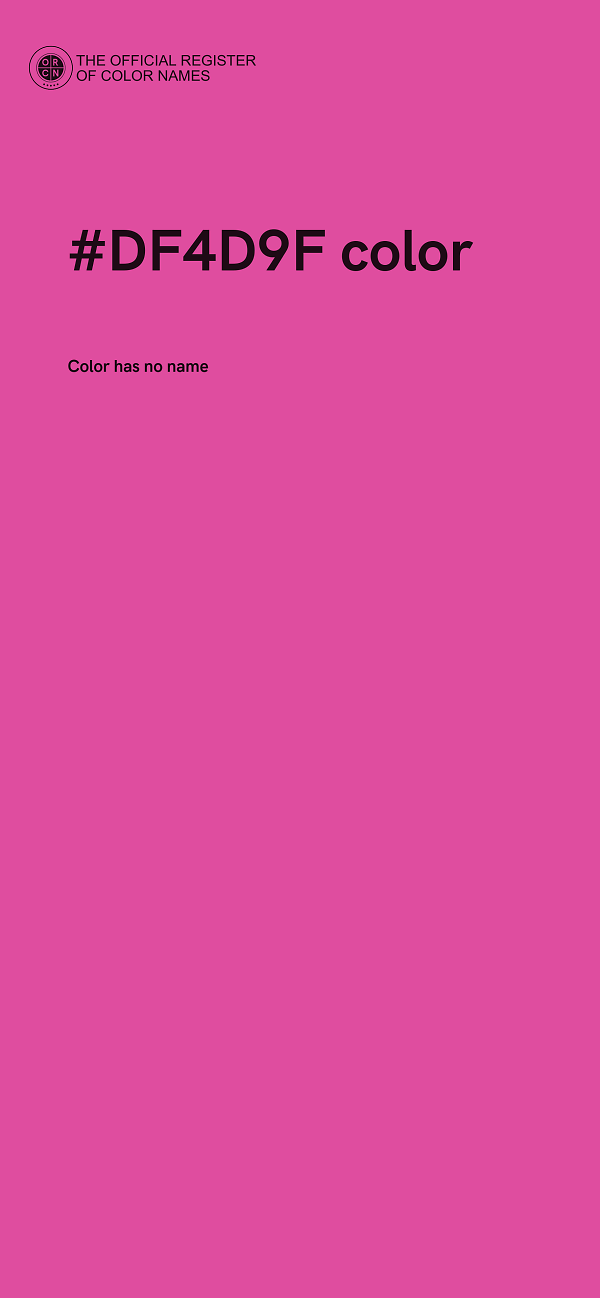 #DF4D9F color image