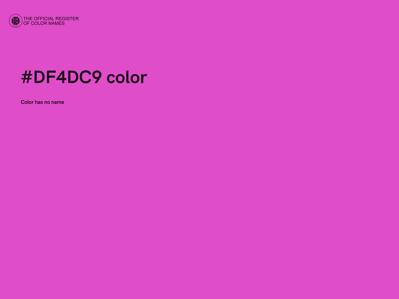 #DF4DC9 color image
