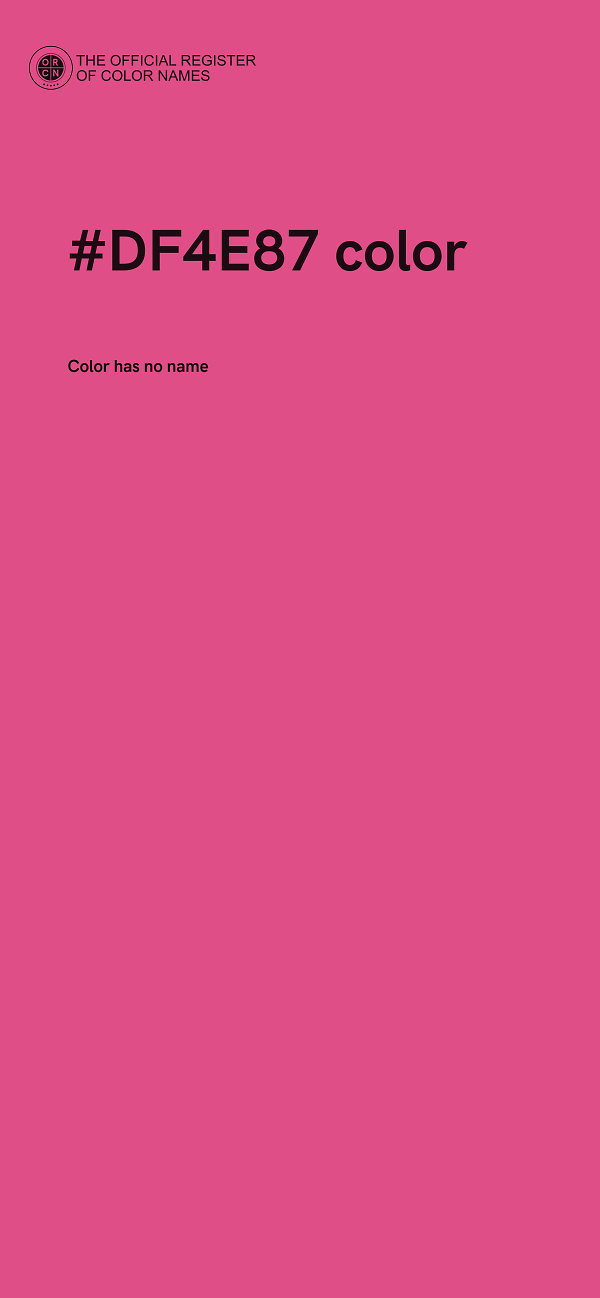 #DF4E87 color image