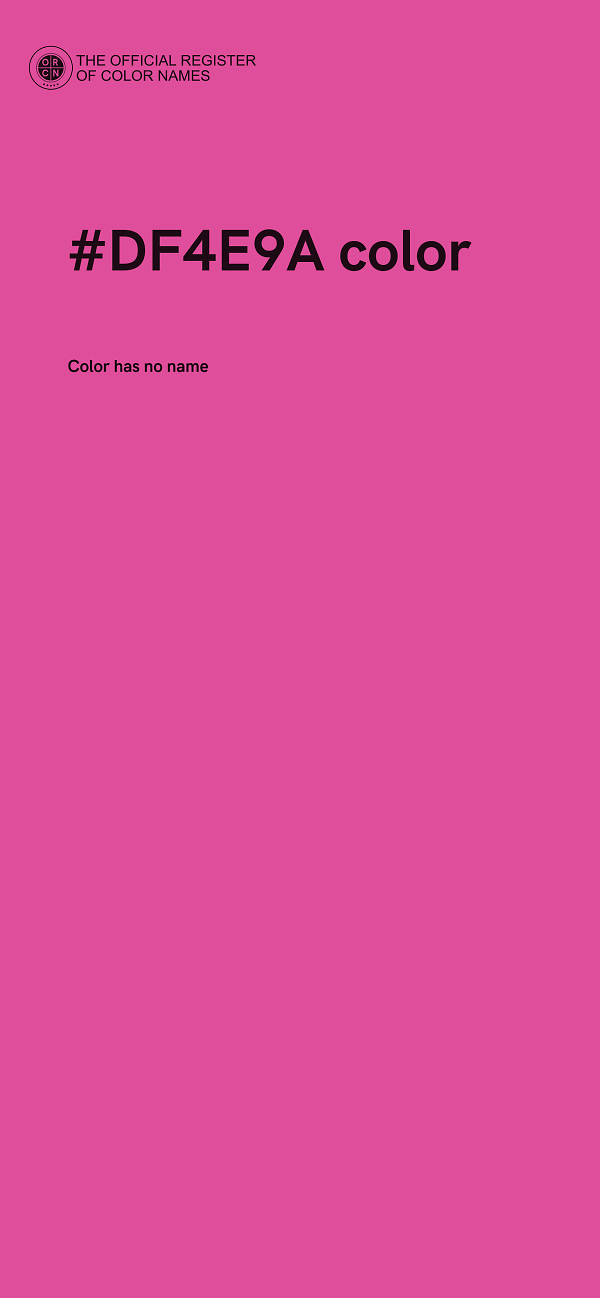 #DF4E9A color image