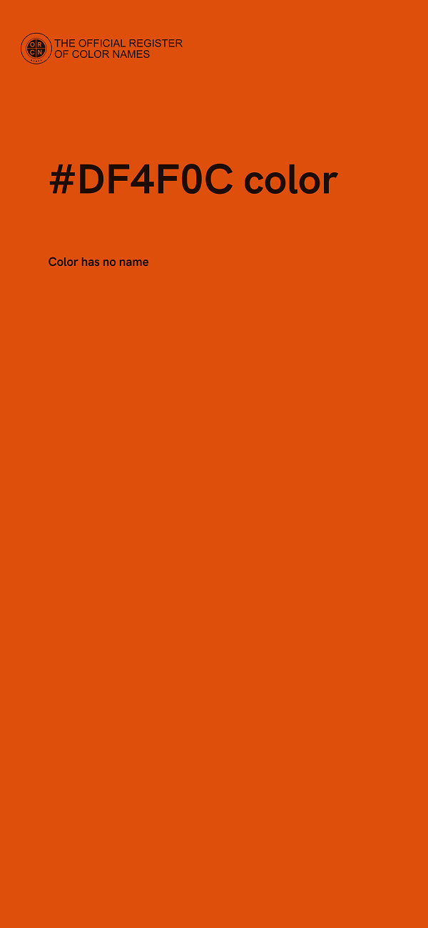 #DF4F0C color image