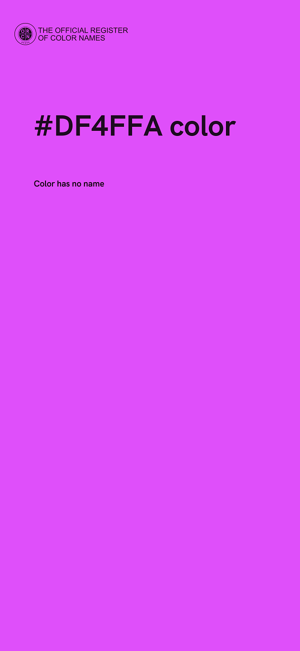 #DF4FFA color image