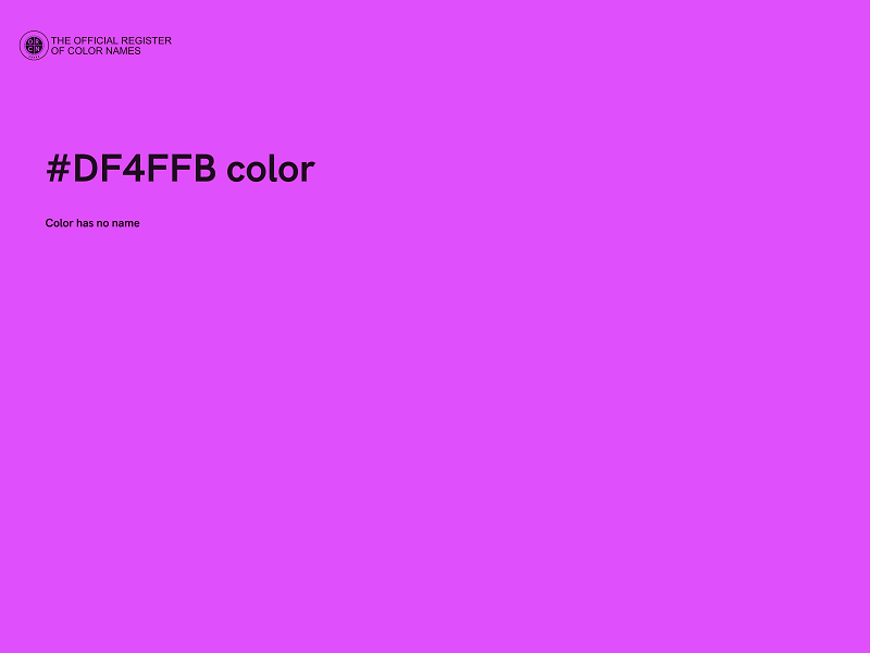 #DF4FFB color image