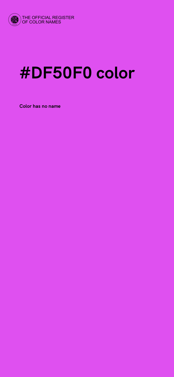 #DF50F0 color image