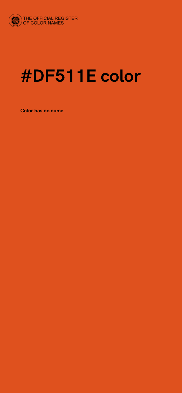 #DF511E color image