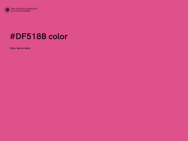 #DF518B color image