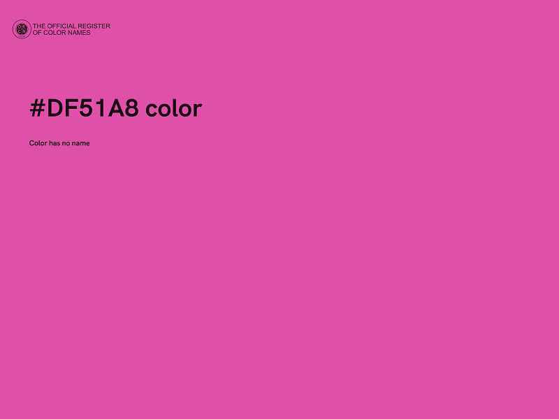 #DF51A8 color image