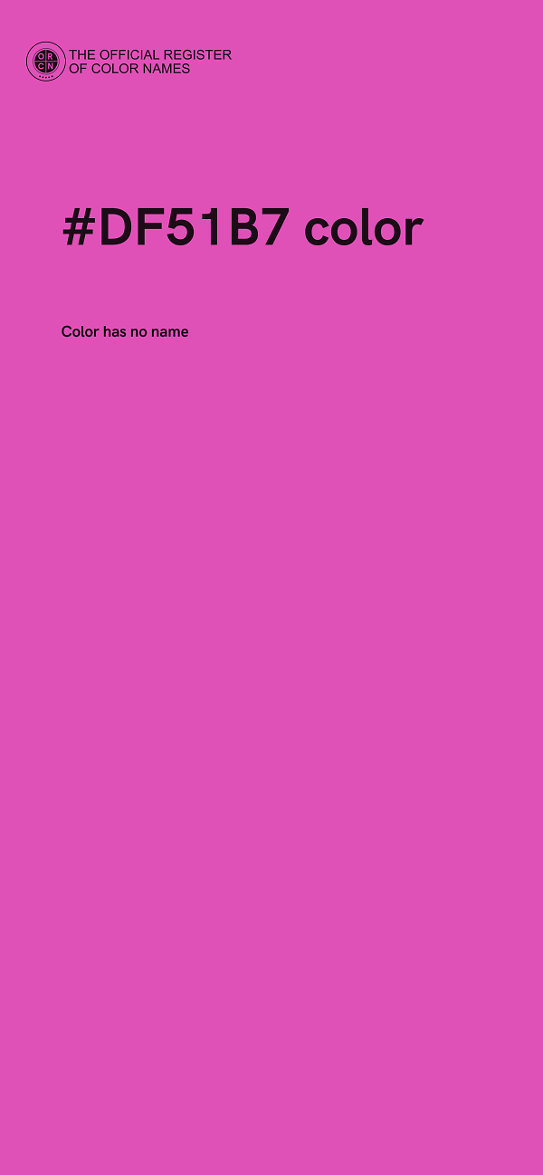 #DF51B7 color image