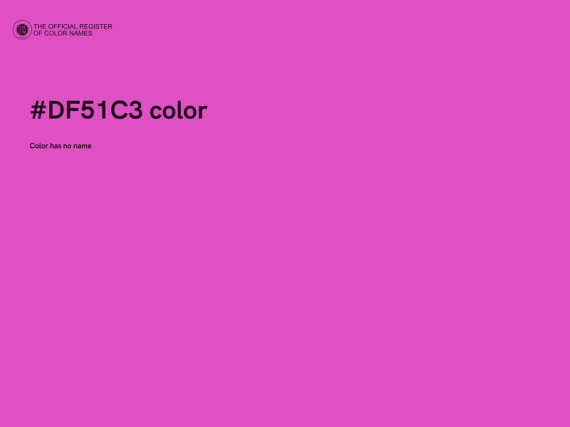 #DF51C3 color image