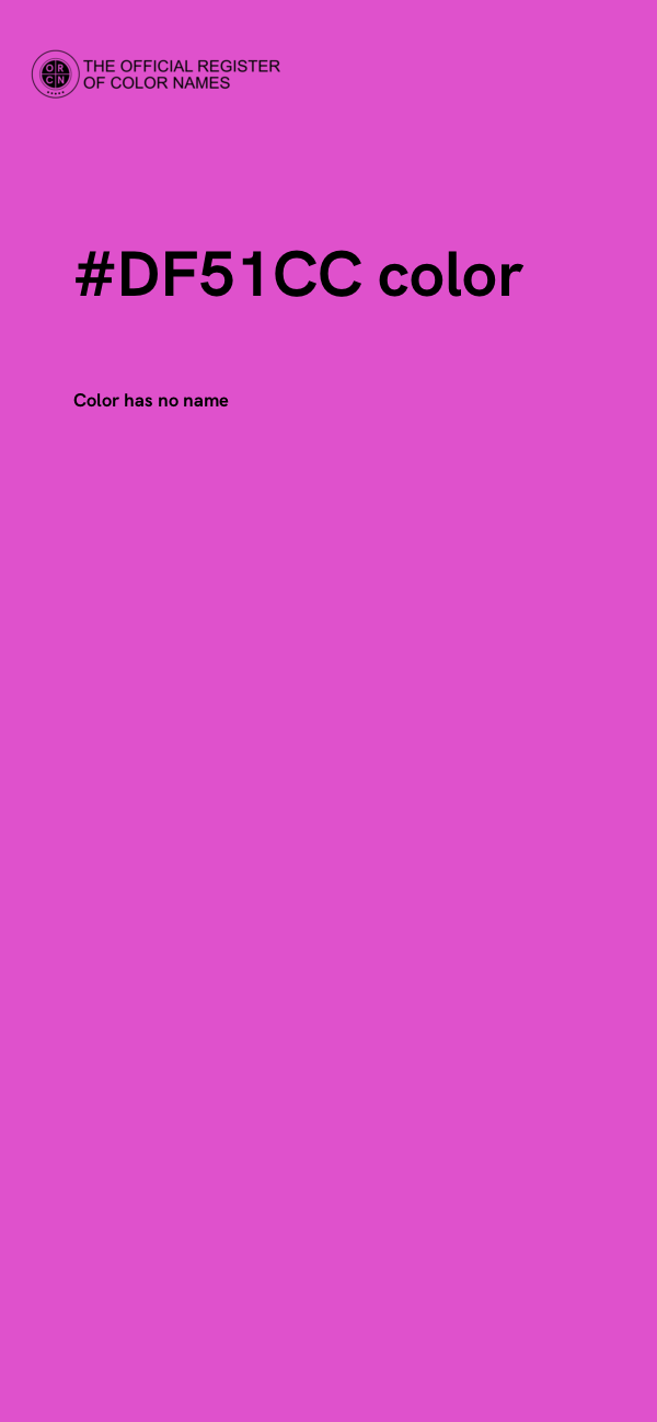 #DF51CC color image