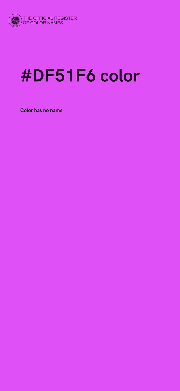 #DF51F6 color image