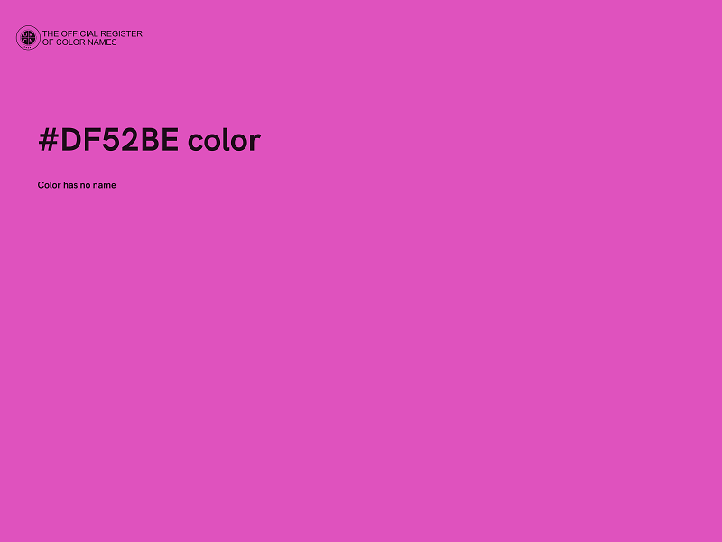 #DF52BE color image