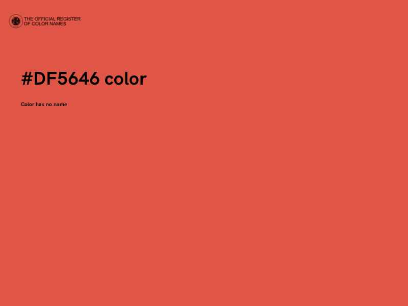 #DF5646 color image
