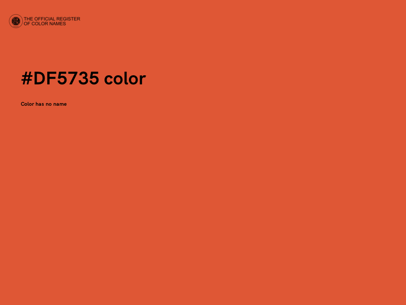 #DF5735 color image
