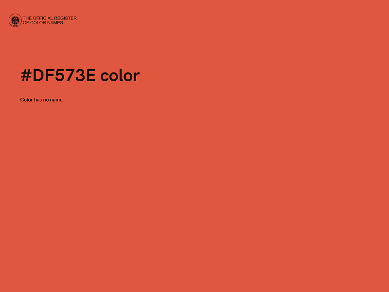 #DF573E color image