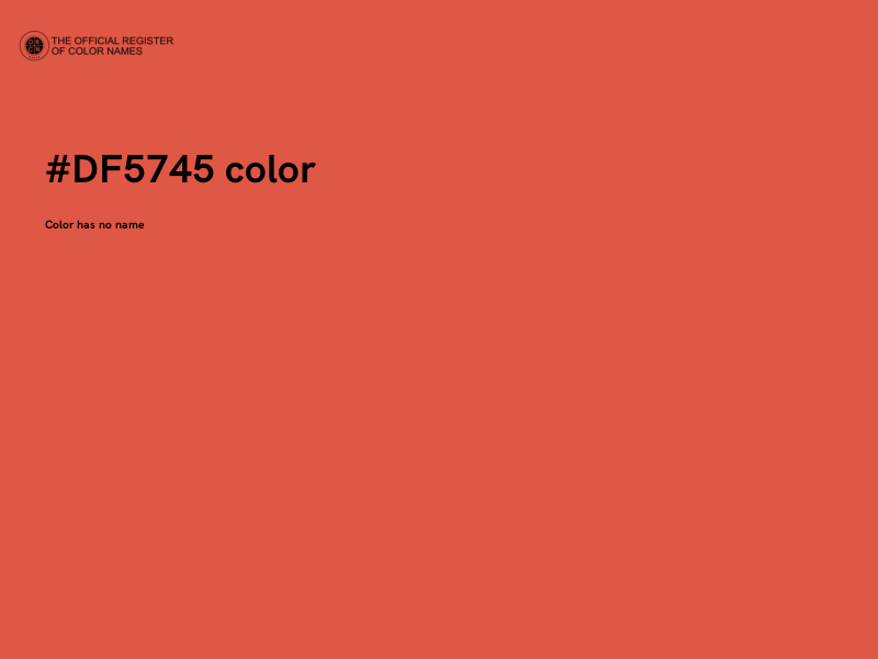 #DF5745 color image