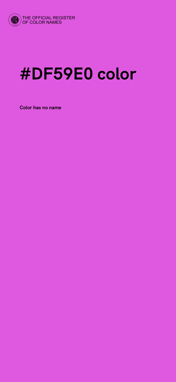 #DF59E0 color image