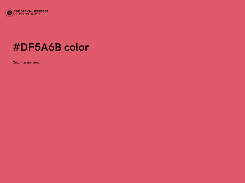 #DF5A6B color image