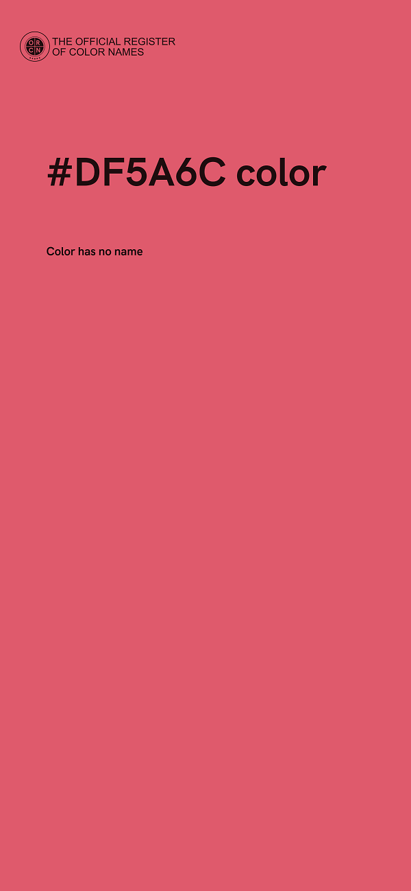 #DF5A6C color image