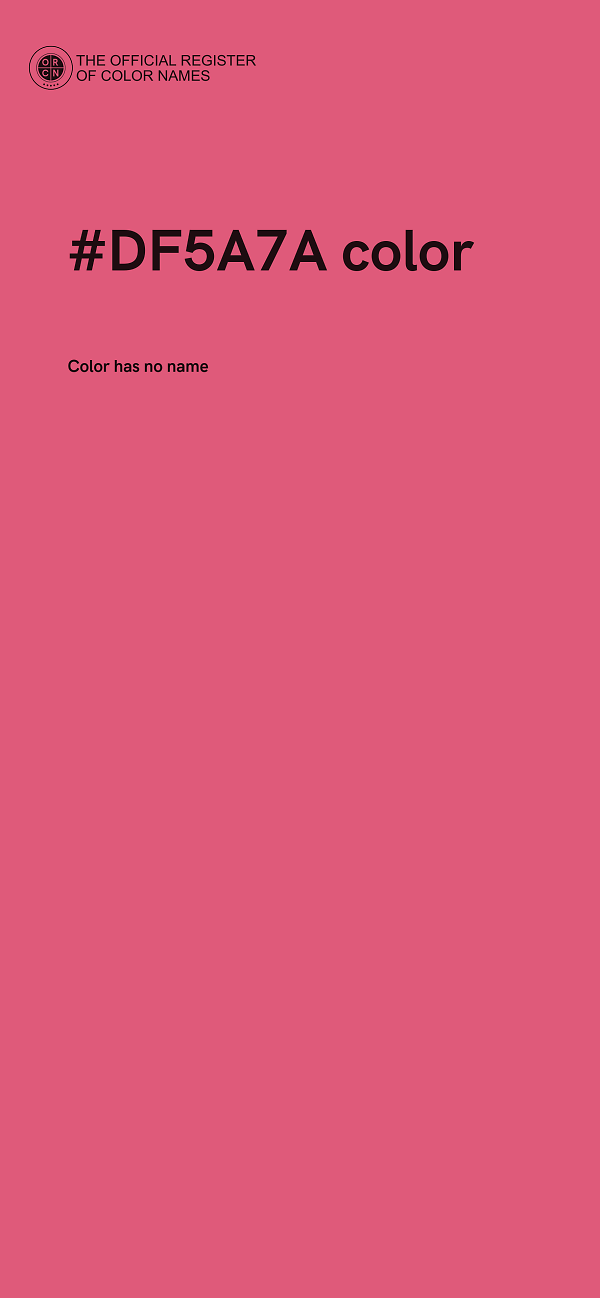 #DF5A7A color image