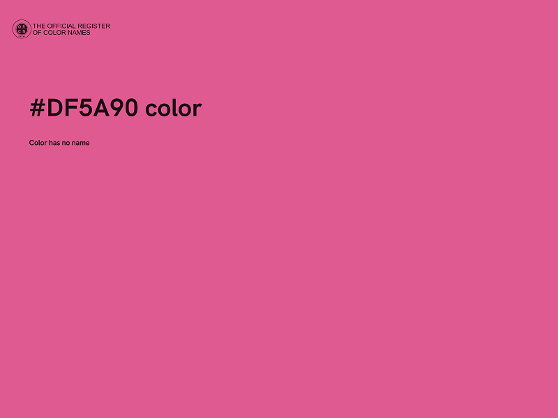 #DF5A90 color image