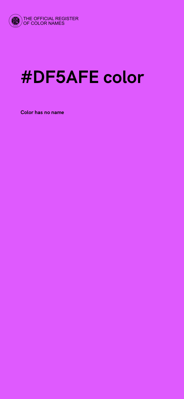 #DF5AFE color image