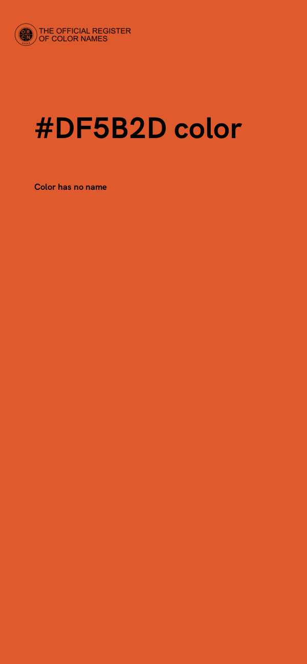 #DF5B2D color image