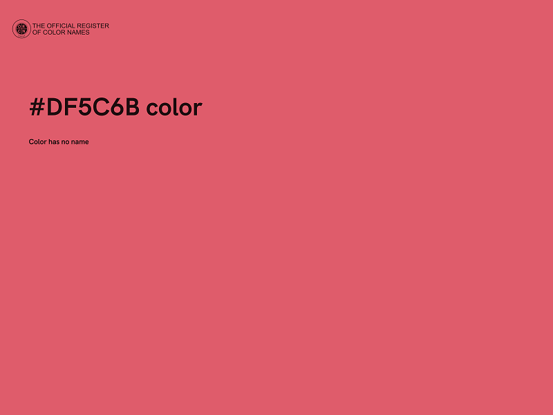 #DF5C6B color image