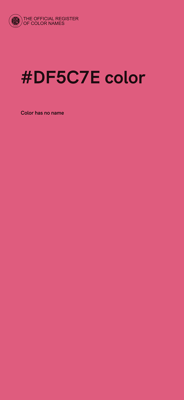 #DF5C7E color image