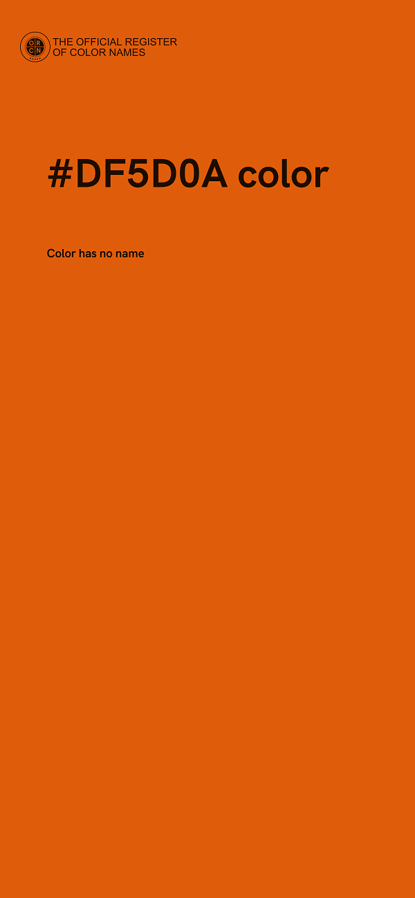 #DF5D0A color image