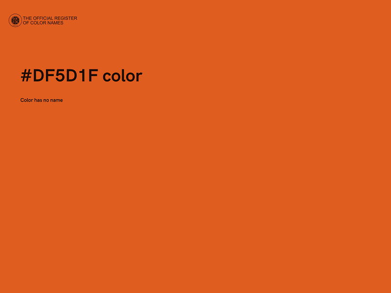 #DF5D1F color image