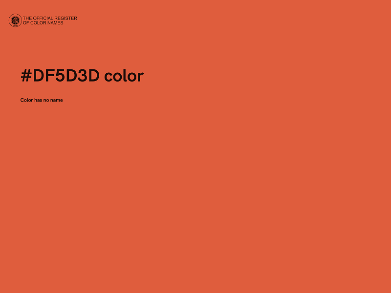 #DF5D3D color image