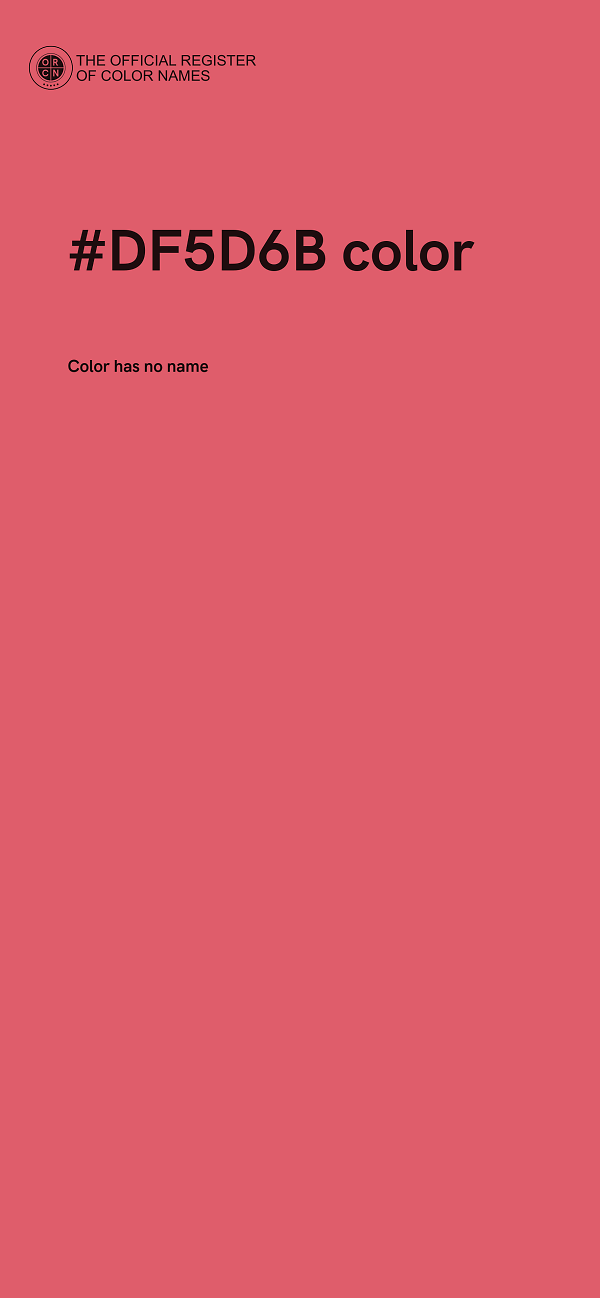 #DF5D6B color image