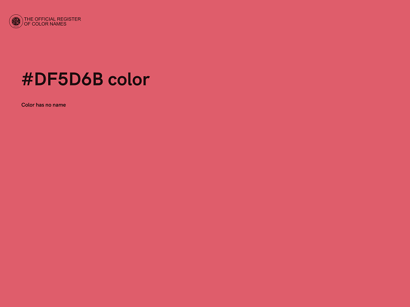 #DF5D6B color image