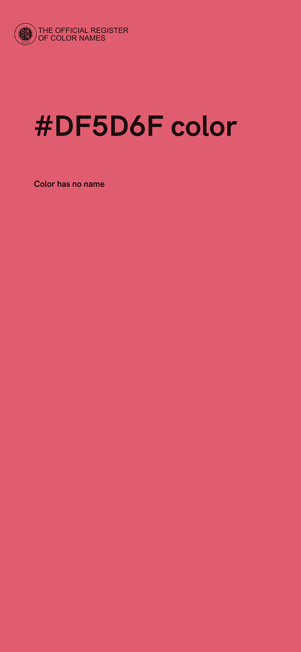 #DF5D6F color image