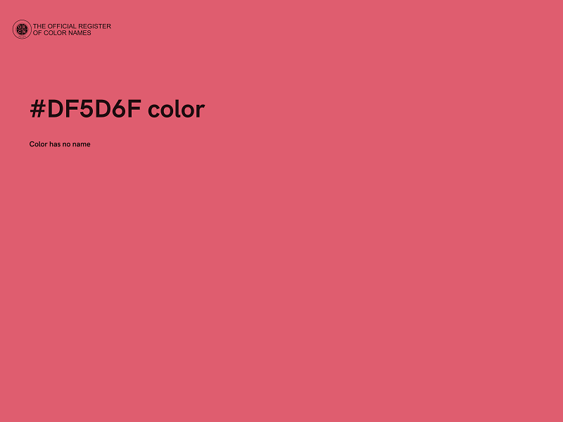 #DF5D6F color image