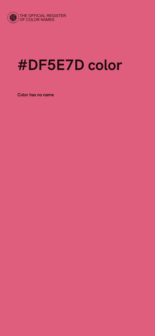 #DF5E7D color image