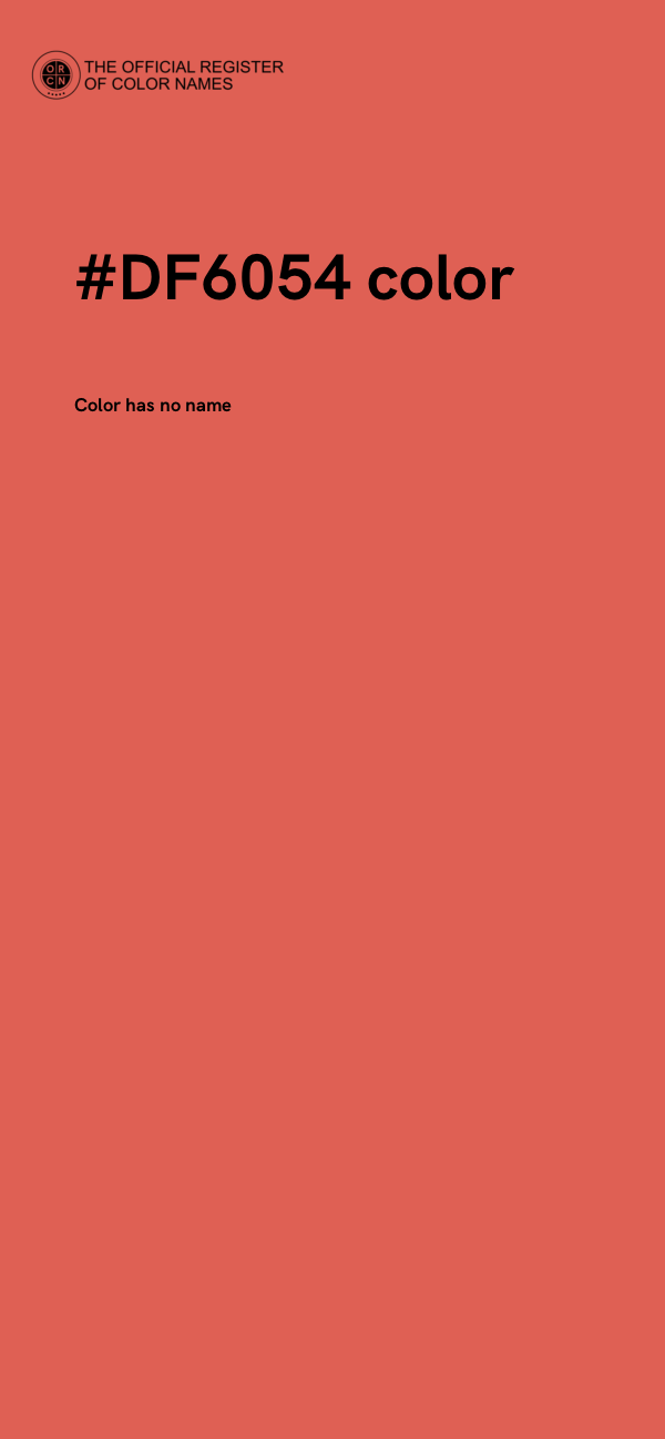 #DF6054 color image