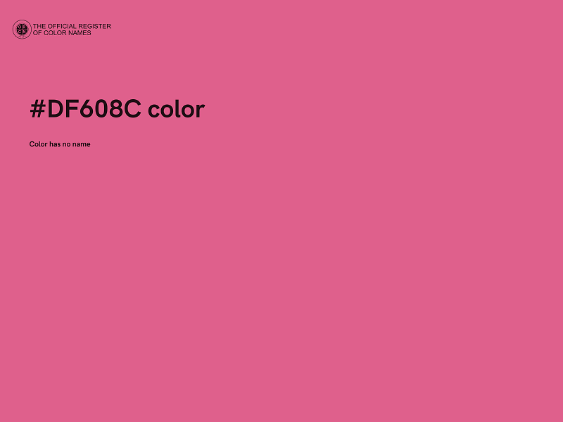 #DF608C color image
