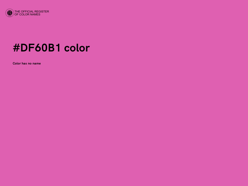 #DF60B1 color image
