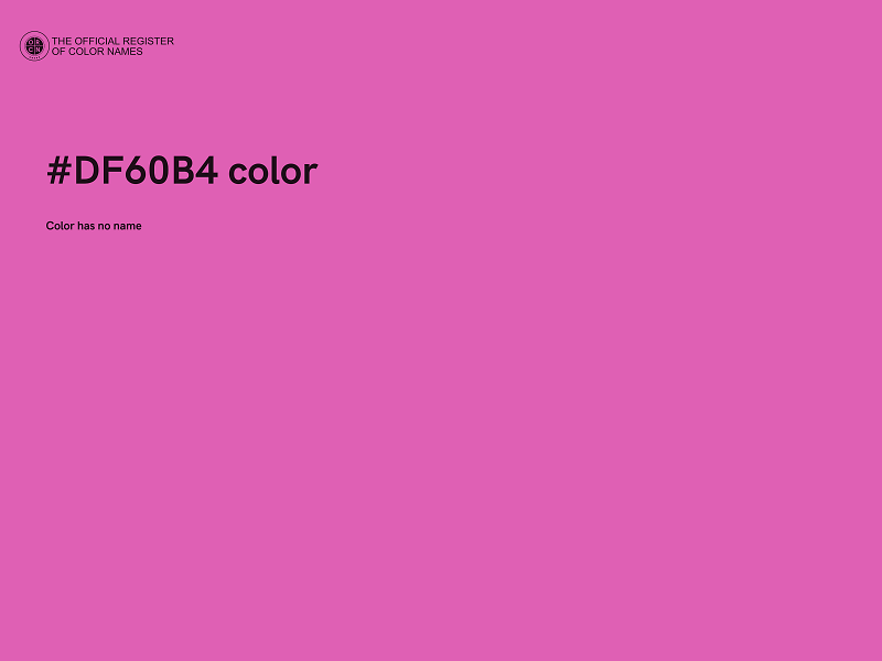 #DF60B4 color image