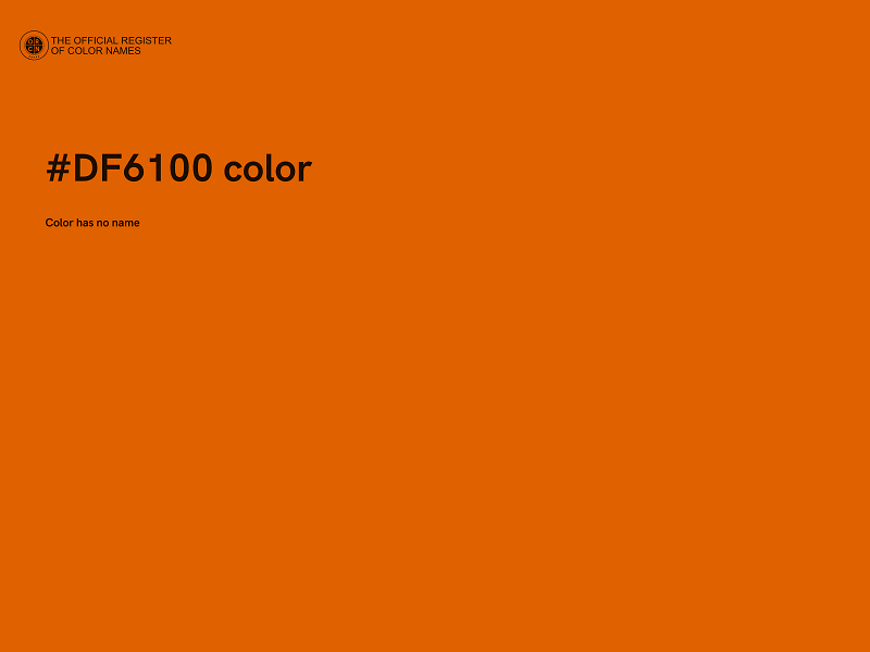 #DF6100 color image