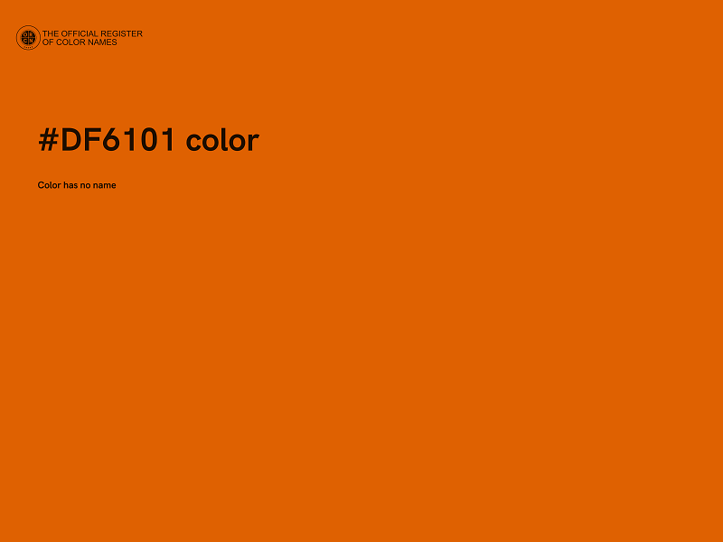 #DF6101 color image