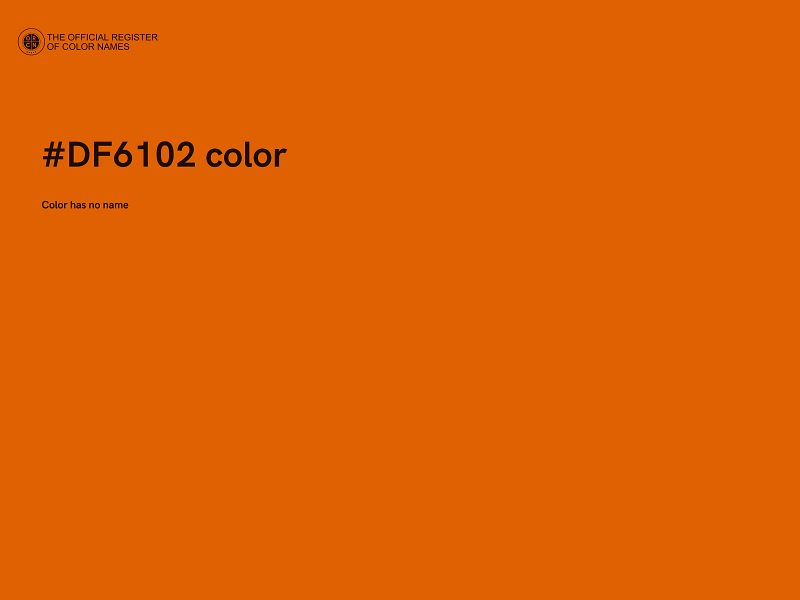 #DF6102 color image