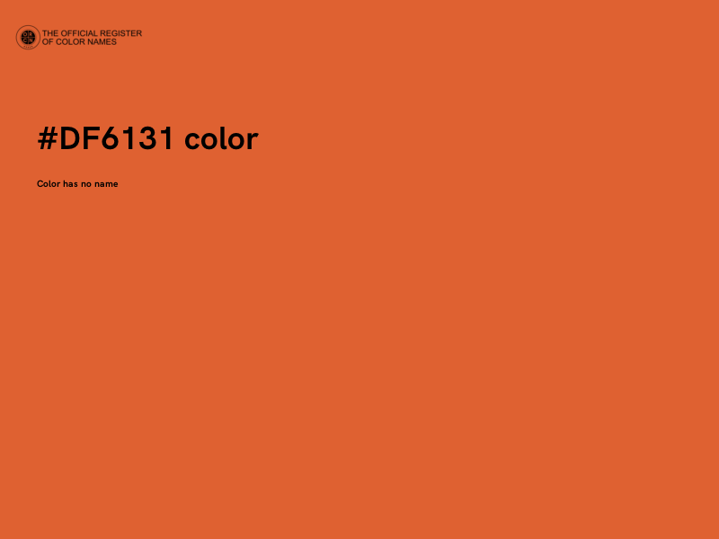 #DF6131 color image