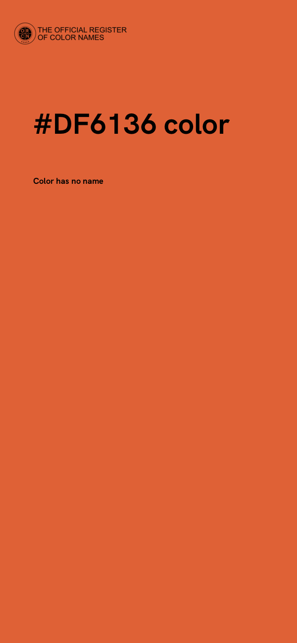 #DF6136 color image