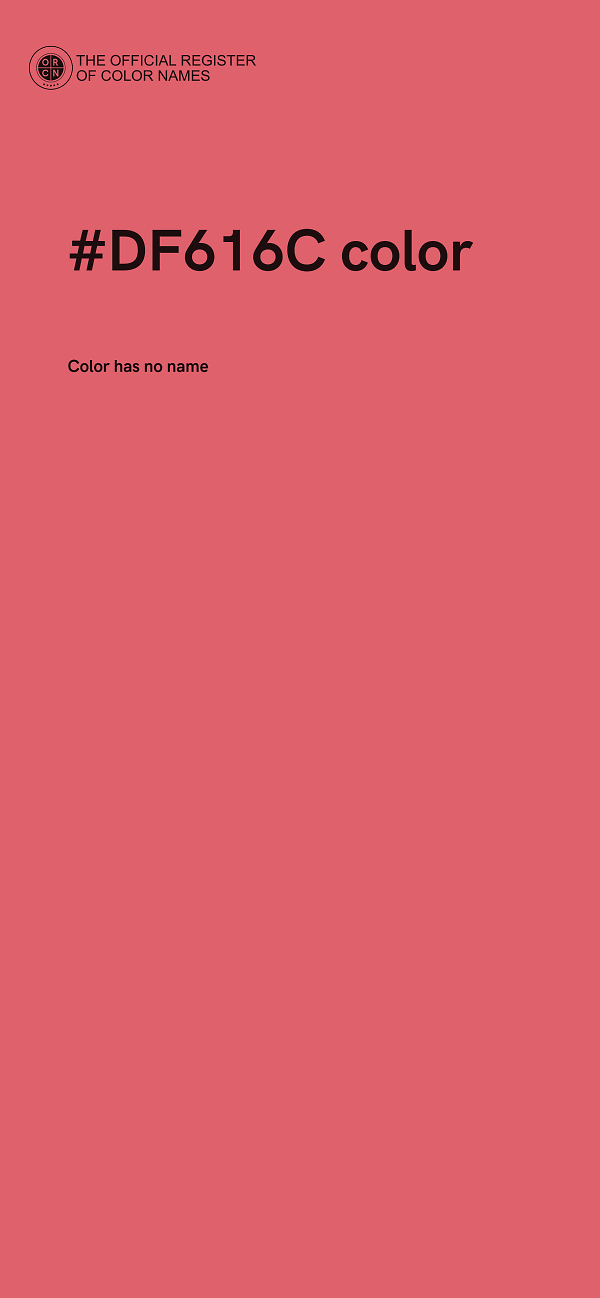 #DF616C color image